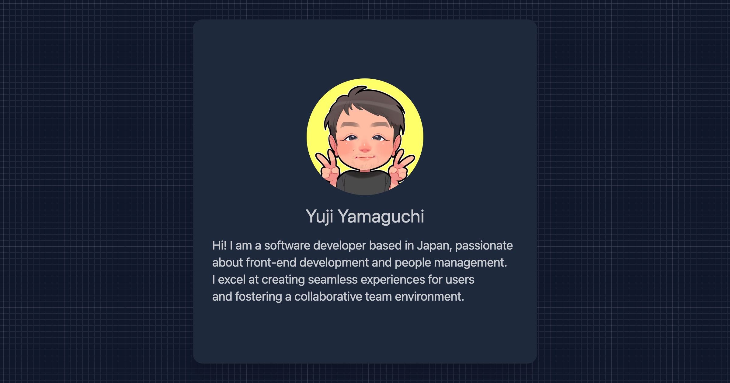 プロフィールコンテンツ